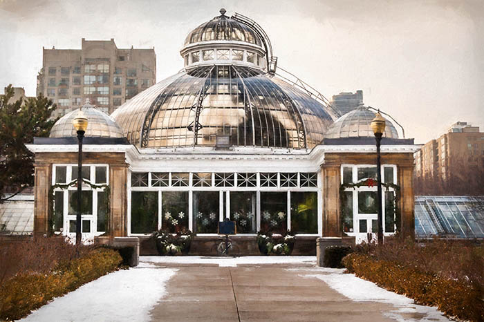 Pano winter conservatory impression