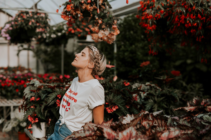 Peaceful Moment In the Greenhouse