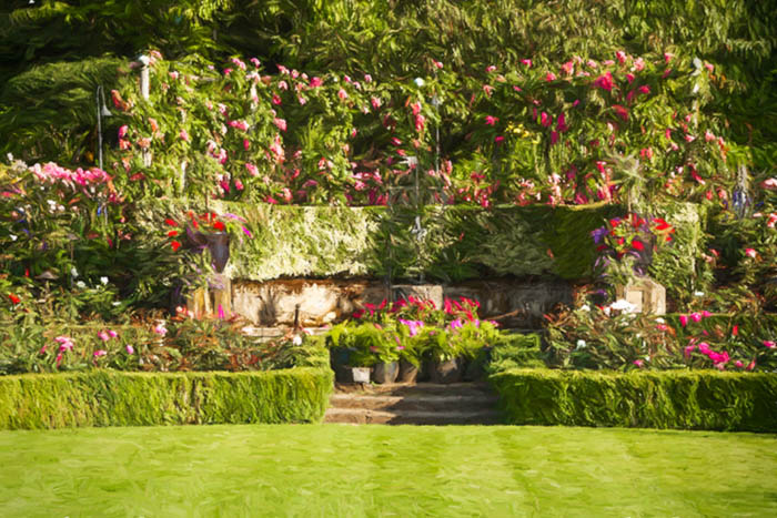 The Formal Rose Garden, Butchart Gardens Vancouver Island