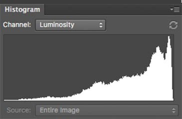 Tonal Curve Shows Overexposure