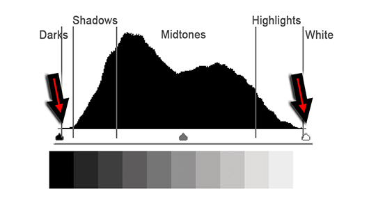 Luminence Histogram With No Loss Of Detail