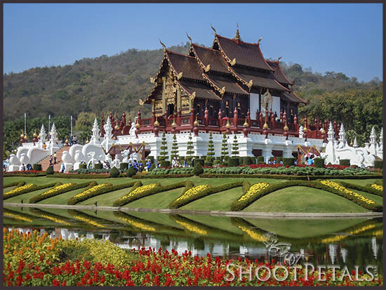 Royal Flora Ratchaphruek, Royal Pavilion and reflections