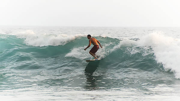 Shutter Speed Surfer and Waves